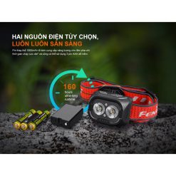 Đèn pin đeo trán Fenix HL18R-T V2.0 – Siêu nhẹ, sạc Type-C, chống nước IP66, chạy bộ trail