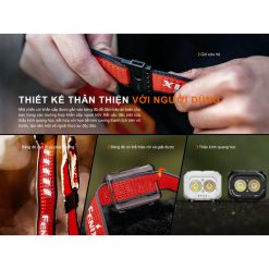 Đèn pin đeo trán Fenix HL18R-T V2.0 – Siêu nhẹ, sạc Type-C, chống nước IP66, chạy bộ trail