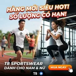 Áo Chạy Bộ Nam T8 Iced Tee VS2, Áo T8 Nam Nữ – Siêu Nhẹ, Thoáng Khí