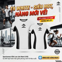 Áo Chạy Bộ Nam T8 Iced Tee VS2, Áo T8 Nam Nữ – Siêu Nhẹ, Thoáng Khí