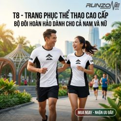Áo Chạy Bộ Nam T8 Iced Tee VS2, Áo T8 Nam Nữ – Siêu Nhẹ, Thoáng Khí