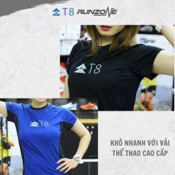 Áo Thể Thao Chạy Bộ Nữ T8 Iced Tee VS2, Áo T8 - Co Giãn, Siêu Nhẹ, Thấm Hút Tốt