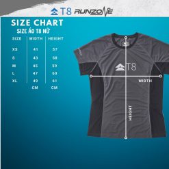 Áo Thể Thao Chạy Bộ Nữ T8 Iced Tee VS2, Áo T8 - Co Giãn, Siêu Nhẹ, Thấm Hút Tốt