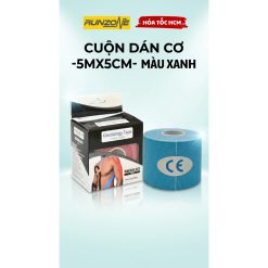 Băng Dán Cơ Thể Thao, Cuộn Dán Cơ 5cm x 5m – Hỗ Trợ Vận Động, Đá Banh, Cầu Lông, Bóng Chuyền, Chạy Bộ