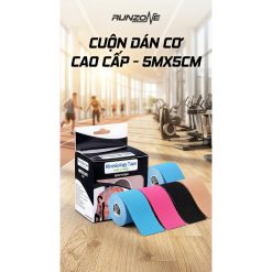 Băng Dán Cơ Thể Thao, Cuộn Dán Cơ 5cm x 5m – Hỗ Trợ Vận Động, Đá Banh, Cầu Lông, Bóng Chuyền, Chạy Bộ