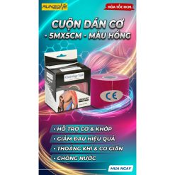 Băng Dán Cơ Thể Thao, Cuộn Dán Cơ 5cm x 5m – Hỗ Trợ Vận Động, Đá Banh, Cầu Lông, Bóng Chuyền, Chạy Bộ