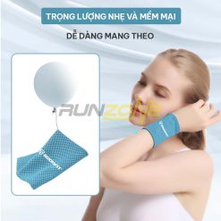 Băng đeo cổ tay thấm mồ hôi GoodFit GF308W nhanh khô, thoáng khí khi chơi thể thao