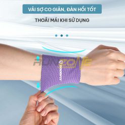 Băng đeo cổ tay thấm mồ hôi GoodFit GF308W nhanh khô, thoáng khí khi chơi thể thao