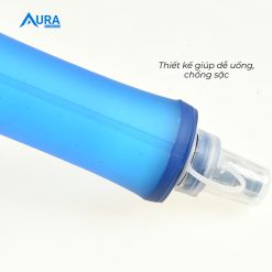Bình Nước Mềm 500ml Aura -Nắp Rộng Dễ Pha Dinh Dưỡng - Gấp Gọn - RunZone