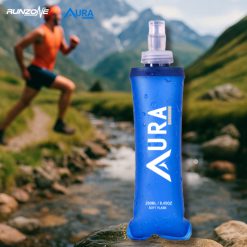 Bình Nước Mềm Màu Xanh - Gấp Gọn Dung Tích 500ml- RunZone