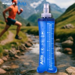 Bình Nước Mềm Màu Xanh - Gấp Gọn Dung Tích 500ml- RunZone