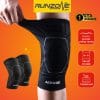 Bó Gối Aonijie E4108 Đàn Hồi Silicon 3D Thoáng Khí 1 Chiếc Bảo Vệ Khớp Khi Chạy Bộ Pickleball Gym