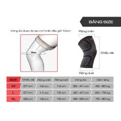 Bó gối thể thao GF - Dệt 3D co giãn 4 chiều, bảo vệ đầu gối chạy bộ, tập gym, Đá Banh-RunZone