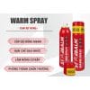 Chai xịt nóng STARBALM Warm Spray 150ml làm ấm nóng cơ bắp trước vận động lúc khởi động- RunZone