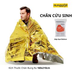 Chăn cứu hộ, Chăn Giữ Nhiệt, Chăn Cứu Sinh, Chăn Bạc Giữ Nhiệt Cứu Sinh Aonijie - màu Bạc kim (Cái) - RunZone