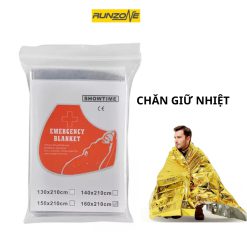 Chăn cứu hộ, Chăn Giữ Nhiệt, Chăn Cứu Sinh, Chăn Bạc Giữ Nhiệt Cứu Sinh Aonijie - màu Bạc kim (Cái) - RunZone