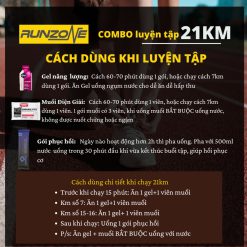 Combo Chạy Bộ 21km 42km– Gel Năng Lượng & Phục Hồi Nhanh – Hỗ Trợ Marathon, Chạy Trail, Tập Luyện Cường Độ Cao