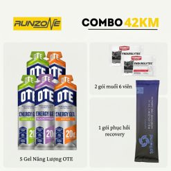 Combo Dinh Dưỡng Chạy Bộ 21km/42km – Gel Năng Lượng, Muối Điện Giải Marathon từ RunZone