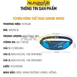 Đai Chạy Bộ Aonijie W8102 Đựng Bình Nước Mềm 250ml- RunZone