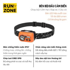 Đèn Pin Đội Đầu Chạy Bộ Chạy Trail Aonijie E4031  Siêu Sáng Kháng Nước 70m