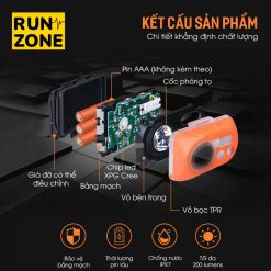 Đèn Pin Đội Đầu Chạy Bộ Chạy Trail Aonijie E4031  Siêu Sáng Kháng Nước 70m