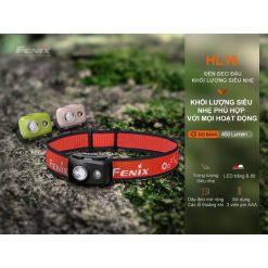Đèn pin đội đầu Fenix HL16 độ sáng 450 lumen tầm chiếu xa 104m sử dụng 3 pin AAA_RunZone