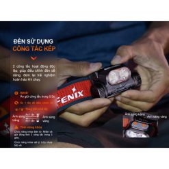 Đèn pin đội đầu Fenix HM65R-T V2.0 – 1600 Lumens, chiếu xa 170m, siêu sáng, chống nước-RunZone