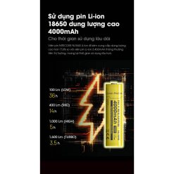 Đèn pin đội đầu Nitecore HC60 UHE sáng 1600 lumen chiếu xa 157m-RunZone