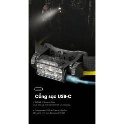 Đèn pin đội đầu Nitecore HC60 UHE sáng 1600 lumen chiếu xa 157m-RunZone