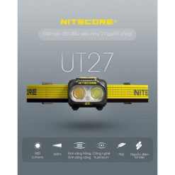 Đèn Pin Đội Đầu NITECORE UT27 800 Lumen Siêu Nhẹ 74g – Dành Cho Chạy Trail, Cắm Trại RunZone