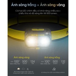 Đèn Pin Đội Đầu NITECORE UT27 800 Lumen Siêu Nhẹ 74g – Dành Cho Chạy Trail, Cắm Trại RunZone