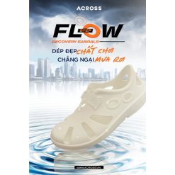 Dép Chạy Bộ, Dép Chạy Phục Hồi FLOWSTEP Across Nam Nữ – Dép Thể Thao Êm Chân, Chống Sốc, Nhẹ, Thoáng Khí-RunZone