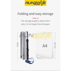 Gậy chạy trail Aonijie E4201 Full Carbon - Gấp Gọn, Siêu Nhẹ- 105cm-120cm siêu nhẹ