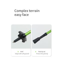 Gậy Leo Núi Chạy Trail Gấp Gọn Siêu Nhẹ – Dễ Mang Theo, Bỏ Vali Tiện Lợi-RunZone