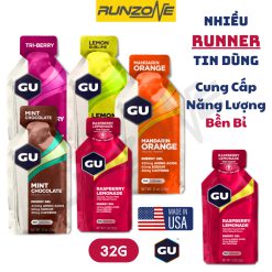 Gel Bổ Sung Năng Lượng Gu Energy 32g – Nhiều Hương Vị, Tăng Sức Bền Khi Chạy Bộ & Chạy Trail