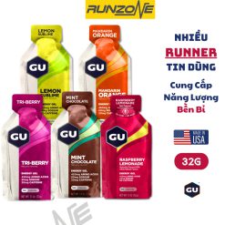 Gel Gu Gel Năng Lượng GU Energy Bổ Sung Năng Lượng và Điện Giải Cho Chạy Bộ Chạy Trail Đạp Xe Thể Thao