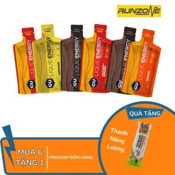 Gel Gu Liquid Năng Lượng (MUA 6 TẶNG 1 BAR) - Dạng Lỏng Dễ Tiêu Hóa- RunZone