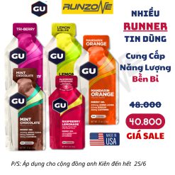 Gel năng lượng GU Energy – Bổ sung khi chạy bộ, đạp xe, leo núi, thể thao –Mua 6 Tặng 1 Bar