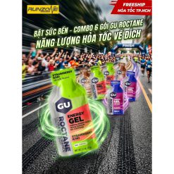 Gel Năng Lượng GU Roctane Cho Chạy Bộ Đường Dài, Tăng Sức Bền, Nhiều Vị