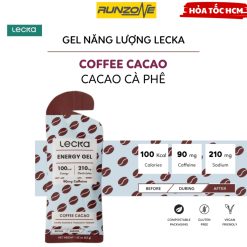 Gel Năng Lượng LECKA ENERGY GEL 40g – Bổ Sung Năng Lượng Nhanh Cho Thể Thao, Chạy Bộ, Đạp Xe, Pickleball – Thuần Chay, K
