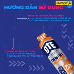 Gel Năng Lượng OTE Bổ Sung Năng Lượng Điện Giải Cho Chạy Bộ, Chạy Trail, Đạp Xe, Leo Núi – Hàng Chính Hãng