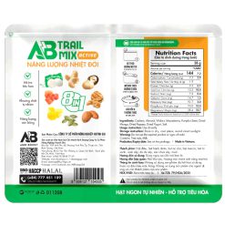 Hạt Dinh Dưỡng Mix 2 Ngăn AB Trail Mix 28g – Hạt Dinh Dưỡng Mix Trái Cây Sấy Cho Người Chơi Thể Thao- RunZone