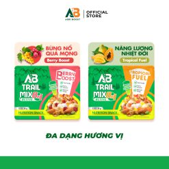 Hạt Dinh Dưỡng Mix 2 Ngăn AB Trail Mix 28g – Hạt Dinh Dưỡng Mix Trái Cây Sấy Cho Người Chơi Thể Thao- RunZone