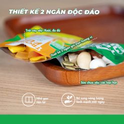 Hạt Dinh Dưỡng Mix 2 Ngăn AB Trail Mix 28g – Hạt Dinh Dưỡng Mix Trái Cây Sấy Cho Người Chơi Thể Thao- RunZone