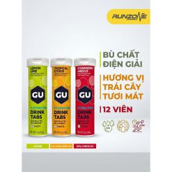 Hộp Muối Sủi Gu Nutrition Viên sủi điện giải Chống Chuột Rút Cân Bằng Điện Giải GU chạy bộ, đạp xe, chạy trail, tennis