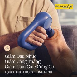 Máy massage Theragun Relief gõ đi sâu 10 mm, kèm 3 phụ kiện, giảm đau nhức,cứng khớp_Bảo hành 1 NĂM_RunZone
