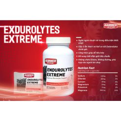 Muối điện giải Hammer Endurolytes Extreme – Ngăn ngừa chuột rút, bù khoáng nhanh (Hũ 120 viên)- RunZone