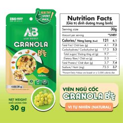 Ngũ Cốc Granola Bite AB 30g Dạng Viên Mềm, Giàu Năng Lượng Dành Cho Người Chơi Thể Thao