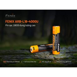 Pin sạc FENIX 18650 dung lượng 4000mAh- Dùng Cho Đen HM 65r, HP12R-RunZone