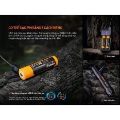 Pin sạc FENIX 18650 dung lượng 4000mAh- Dùng Cho Đen HM 65r, HP12R-RunZone